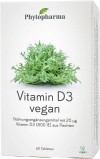 Phytopharma Vitamin D3 Tabletten vegan, 60 Stück