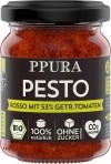 PPURA Pesto Rosso mit 53% getrocknete Tomaten, 120 g