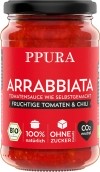 PPURA Sugo Arrabbiata mit Tomaten und Chili, 340 g