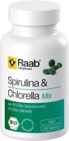 Raab Vitalfood Spirulina et Chlorella Mix comprimés, 200 pièces