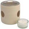 Farfalla Zylinder Räucherstövchen beige mit Sieb