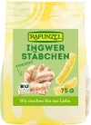Rapunzel Bâtonnets de gingembre confits, 75 g