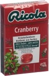 Ricola Cranberry Bonbons ohne Zucker mit Stevia Box, 50 g