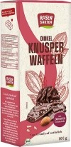 Rosengarten Dinkel Knusperwaffeln Zartbitter, 100 g