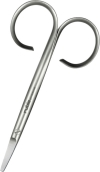 RUBIS Ciseaux à ongles bébé Inox
