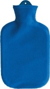 Sänger Wärmflasche 2l Fleecebezug blau