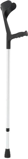  SAHAG béquille ergo soft 76-96cm alu noir,1 paire