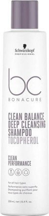 Schwarzkopf Professional BC Bonacure Clean Balance Deep Cleansing Shampoo, 250 ml
