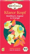 Shoti Maa Klarer Kopf Tee Basilikum Ingwer Orange, 16 Beutel