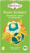 Shoti Maa Tisane Basic Feuille de Bouleau Menthe et Pissenlit, 16 sachets