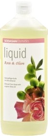 Sodasan Bio Pflanzenseife Rose Olive, 1 lt