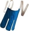 SUNDO Strumpfanzieher frottee blau/weiss mit Zugband