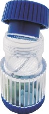 SUNDO motier comprimés avec couvercle bleu tranparent