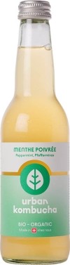 Urban Kombucha Grüntee & Pfefferminze, 330ml
