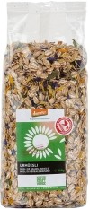 Naturkraftwerke Urmüsli 500 g mit Blüten und Blätter