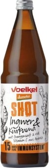 Voelkel Shot Ingwer Kurkuma mit Orangensaft, 750 ml