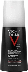 Vichy Homme 24 Stunden Deodorant Zerstäuber Ultra-Frisch