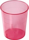 WIEGAND Medibecher 25ml rot waschbar,  47 Stück