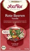 YOGI TEA baies rouges et vanille sachets, 17 pièces