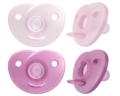 Avent Philips Sucette Soothie Heart 0-6M rose/lila, 2 pièces