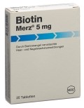 BIOTINE Merz comprimés 5mg, 25 pièces