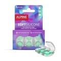 ALPINE Soft Silicone Gehörschutzstöpsel, 6 Stück