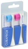 CURAPROX Hydrosonic tête de brosse de rechange sensible bleu-rose, 1 paire