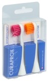 CURAPROX Hydrosonic Ersatzbürstenkopf sensitive rot-orange, 1 Paar