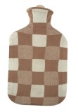 Sänger bouillotte avec housse tricot 2 litre carrau beige