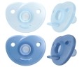 Avent Philips Nuggi Soothie Heart 0-6M hellblau/blau, 2 Stück