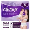 ALWAYS Discreet culottes post-partum M, 9 pièces
