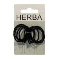HERBA Haarbinder schwarz 12 Stk., Ø 2.5 cm