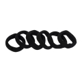 HERBA Ecofriendly Haarbinder Ø 5 cm schwarz, 6 Stück