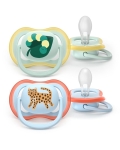 Avent Philips Nuggi Ultra Air Day 0-6M Raupe/Tiger, 2 Stück
