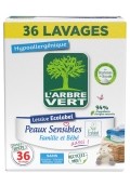 L'ARBRE VERT Öko Waschmittel Pulver empfindliche Haut, 1.8 kg
