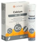 LIVSANE Calcium + D3 + K2 Brausetablette Dose, 60 Stück