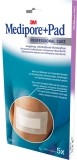 3M MEDIPORE+PAD 10x20cm Wundkissen 5x15.5cm, 5 Stück