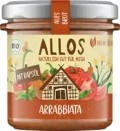 Allos Arrabbiata tartinée sur pain, 140 g