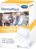 DERMAPLAST STRETCH bande gaze élast 8cmx10m blanc