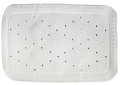 SUNDO tapis bain 76x35cm caoutcouc blanc