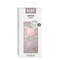 BIBS Silicone Symmetrical 6-12m blossom dusky lilac, 2 pièces