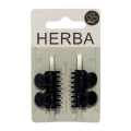 HERBA Ecofriendly Pinzettina schwarz 1.6 cm, 4 Stück