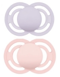 MAM Sucettes en silicone parfaites pour fille de 6 à 16 mois, lot de 2