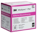 3M MEDIPORE+PAD 6x10cm Wundkissen 3.4x6.5cm, 50 Stück