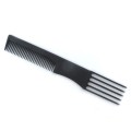 HERBA Carbon Toupier- und Gabelkamm schwarz 19 cm