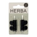 HERBA Ecofriendly Pinzettina schwarz 1.6 cm, 4 Stück