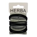 HERBA Haarbinder schwarz 8 Stk., Ø 5 cm