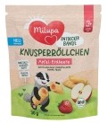 Milupa Bio petits rouleaux croustillants pomme fraise 3+, 30 g