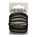 HERBA Haarbinder braun 8 Stk., Ø 5 cm