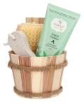 Sidefyn Geschenkset Holzkübel Duschcreme Eifach Sidefyn